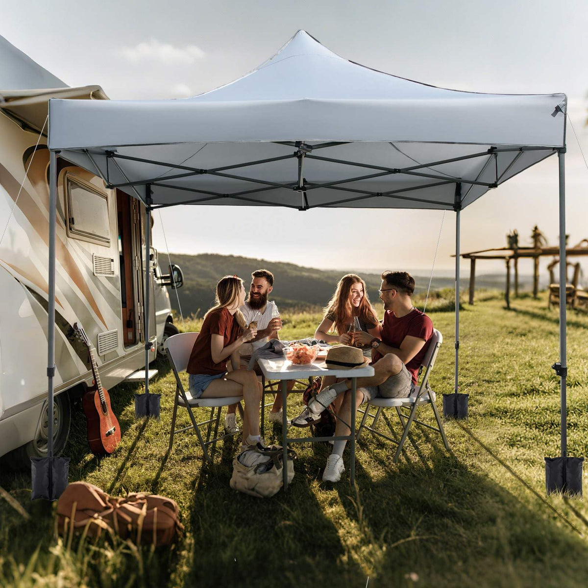 3 x 3 M Outdoor Pop up Canopy Tent Heavy-duty Easy Setup Gazebo Shelter