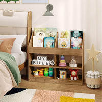 3-Tier Kids Bookshelf, Toy Storage Organizer Shelf w/Display Rack