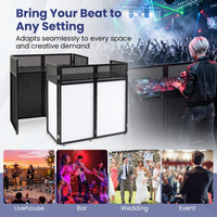 Portable DJ Booth with Scrims & Carrying Bag