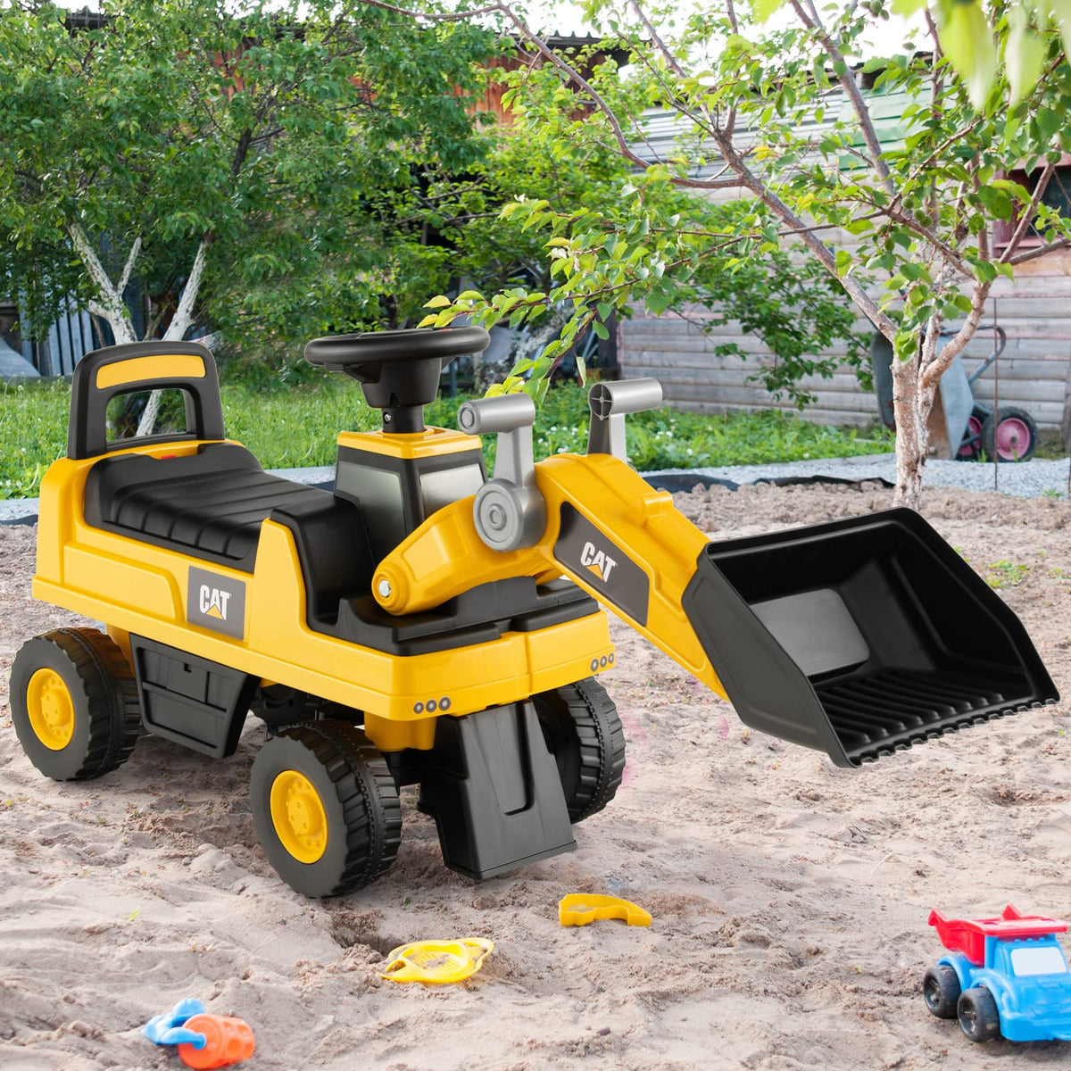 Kids Ride-on Excavator Construction Bulldozer Truck with Adjustable Bucket