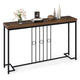 140cm Industrial Console Table with H-Shaped Base and Spacious tabletop