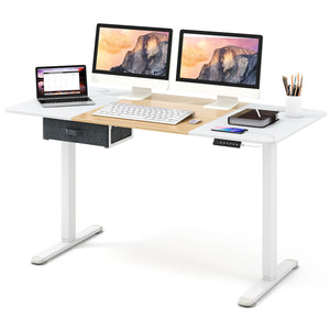 140x70cm Electric Standing Desk Height Adjustable Stand up Computer Workstation