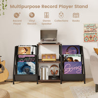 Record Player Stand with Storage Turntable Display Stand Vinyl Record Table