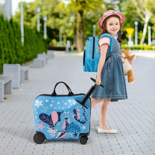 2 Pieces Kid Luggage Set with Spinner Wheels