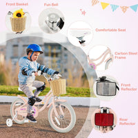 Kids Bike with Training Wheels and Adjustable Handlebar