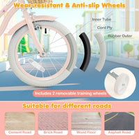 Kids Bike with Training Wheels and Adjustable Handlebar