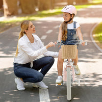 Kids Bike with Training Wheels and Adjustable Handlebar