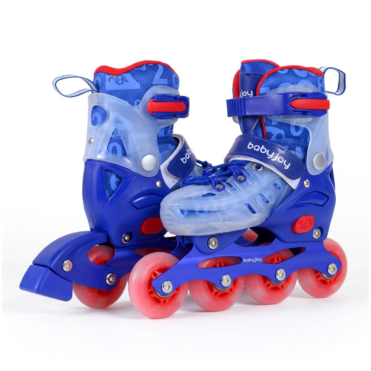 Kids Inline Skates with Light Up Wheels and Safety Protection for Beginners