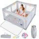 150cm x 150cm Large Baby Playpen with Zipper Gate