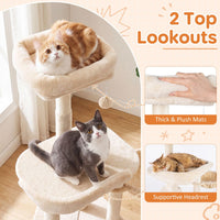 Large Multi-Level Cat Tree Cat Tower with Scratching Posts