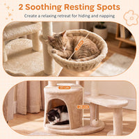 Large Multi-Level Cat Tree Cat Tower with Scratching Posts