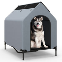 91cm/110cm/132cm Large Pet House with Ventilated Windows and Removable Cover