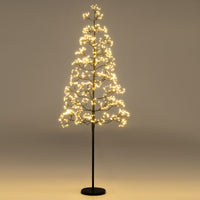 1.5M Lighted Alpine Tree with 1000 Warm LED Lights and Weighted Base