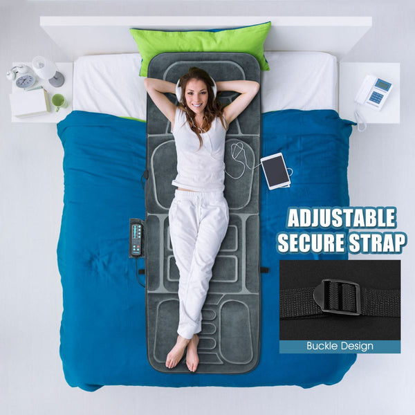 10 Motors Vibrating Massage Mat with Heat