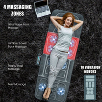 10 Motors Vibrating Massage Mat with Heat