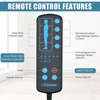 10 Motors Vibrating Massage Mat with Heat