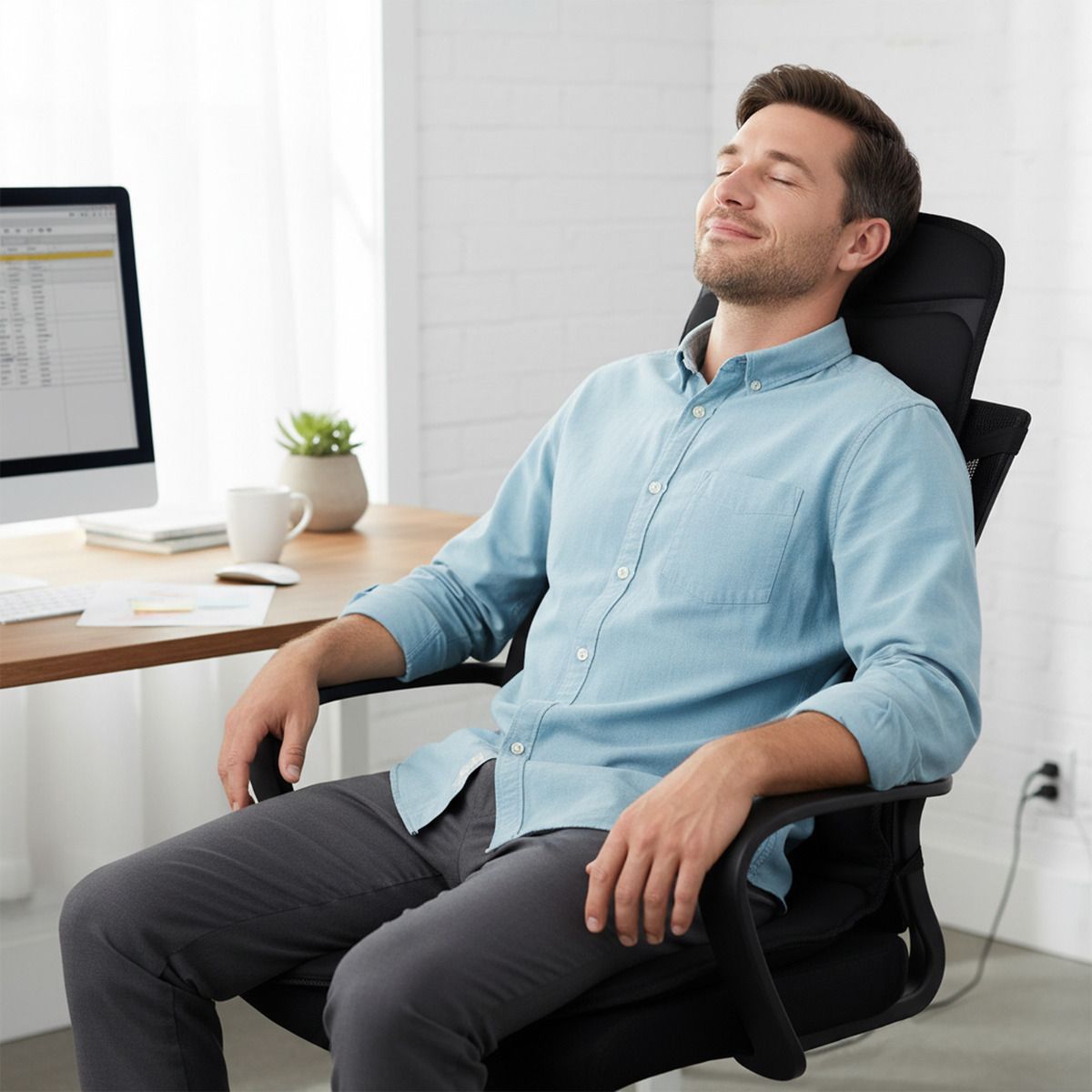 Electric Back Massage Seat Cushion with Heat