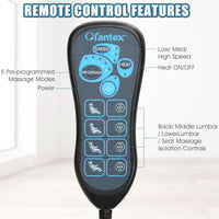 Memory Foam Massage Seat Cushion with Vibration Modes