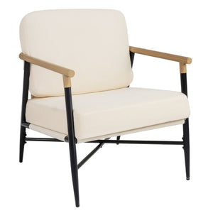 Modern Lounge Chair Accent Armchair with Removable Zippered Cushions