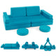 Kids Modular Convertible Foam Folding Sofa with Portable Handle