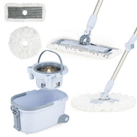 Mop and Bucket Set Hands-Free Washing