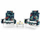 Giantex 2-Pack Folding Backpack Beach Chair Table Set 5-Position Outdoor Reclining Chair