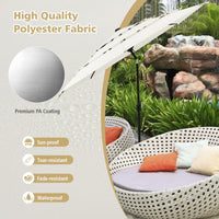 Costway 3M 3-Tier Patio Umbrella with Push Button Tilt