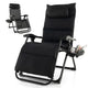 Adjustable Metal Zero Gravity Lounge Chair with Removable Cushion