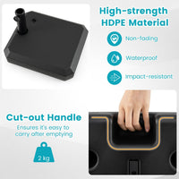 Umbrella Base for Half Patio Umbrellas 22kg Water and Sand Fillable Umbrella Stand