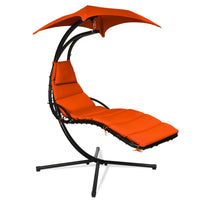 Hanging Lounger Chair with Canopy & Cushion Built-in Pillow