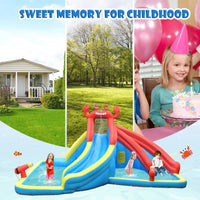 Inflatable Water Slide with Climbing Wall