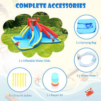 Inflatable Water Slide with Climbing Wall