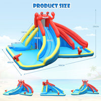 Inflatable Water Slide with Climbing Wall