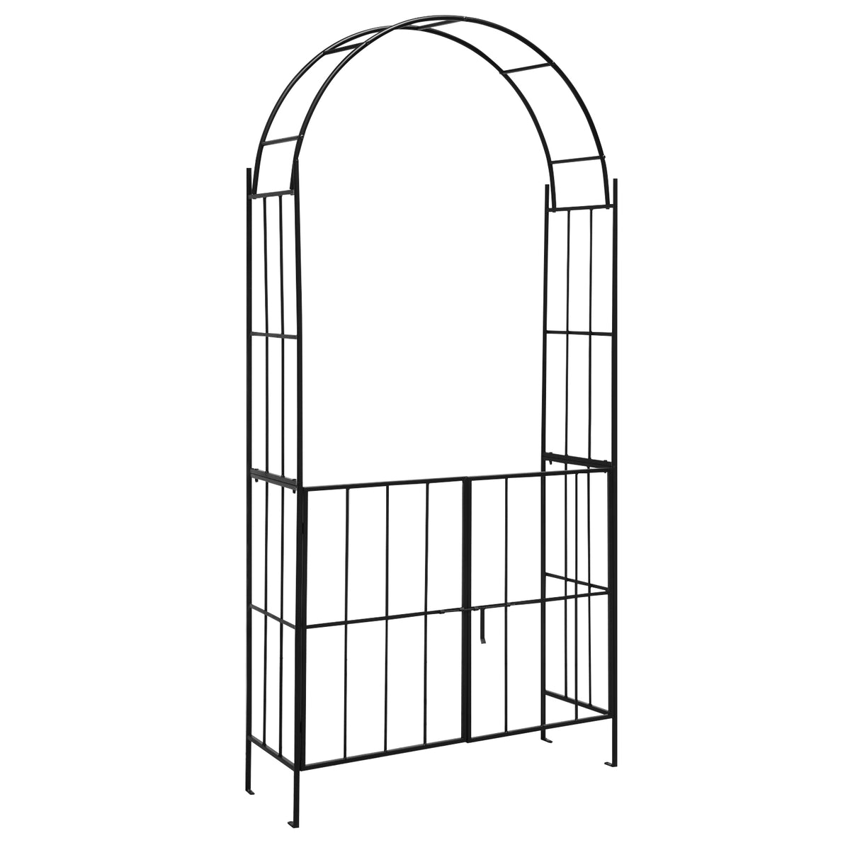 230CM Tall Heavy-Duty Metal Arbour Archway for Climbing Plant Rose Vine