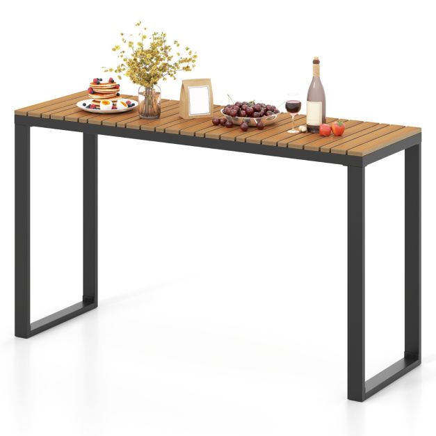 Outdoor Rectangle Console Table Patio Side Table