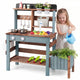 Outdoor Wooden Mud Kitchen Set Play Kitchen with Running Water Faucet Tank