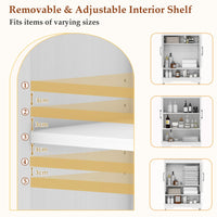 Over The Toilet Storage Cabinet with 2 Doors and Adjustable Shelf