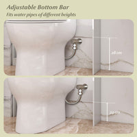 Freestanding Over Toilet Storage Shelf with 2-Door Cabinet