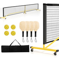 Pickle Ball Net System with Metal Frame and Wear-resistant Net
