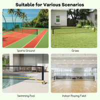 Pickle Ball Net System with Metal Frame and Wear-resistant Net