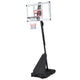 Portable Basketball Hoop Outdoor 150-305 cm 10 Levels Adjustable Basketball Goal System