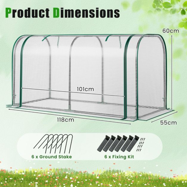 Elevated Wooden Raised Garden Bed with Mini Greenhouse
