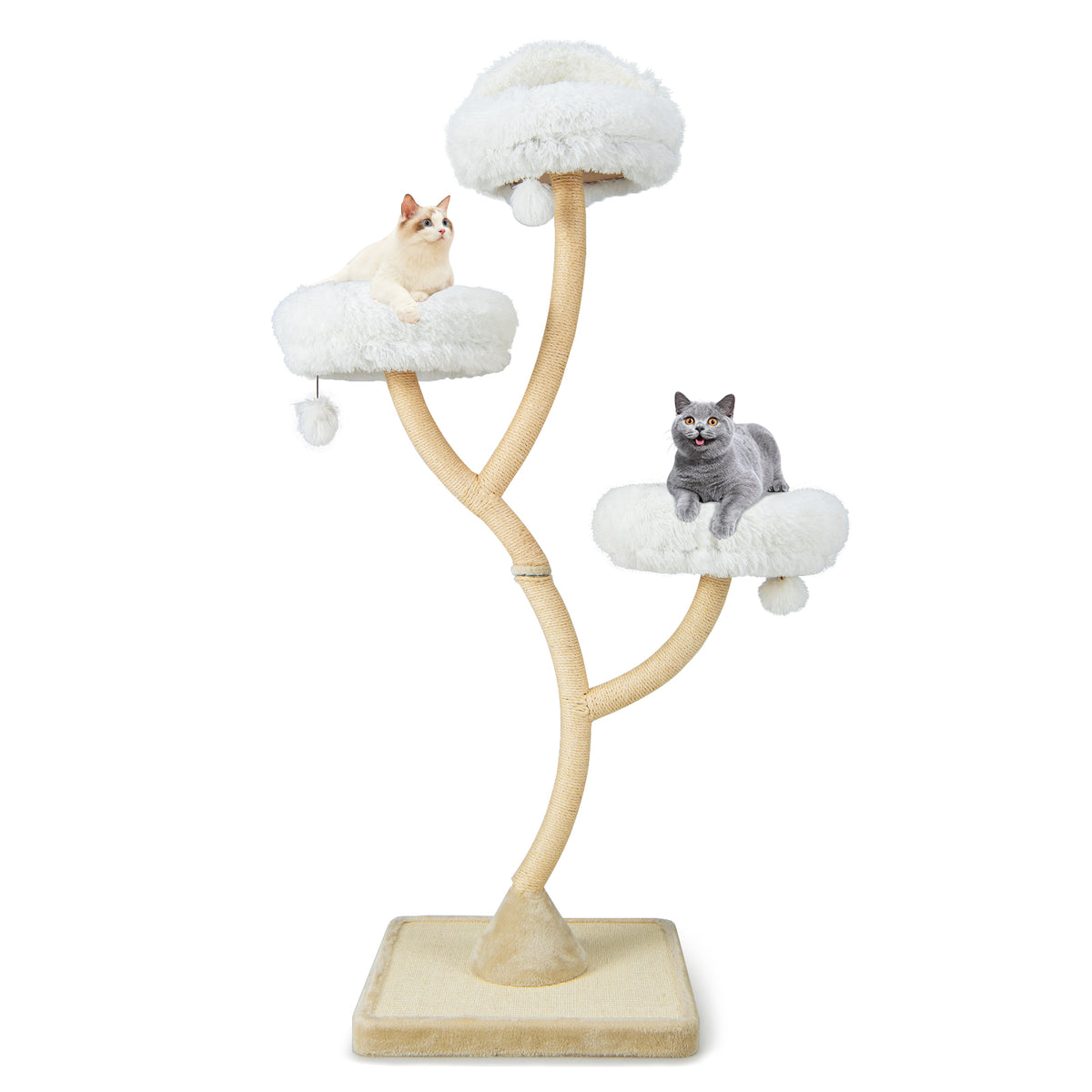 178cm Cat Tree Multi-Level Cat Activity Center w/3 Warm Perches Scratching Posts