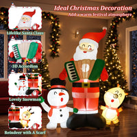 Quick Blow Up Santa Claus Inflatable Santa Claus with Snowman and Reindeer