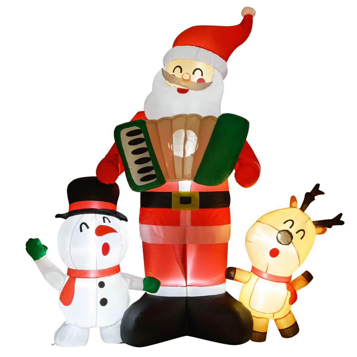 Quick Blow Up Santa Claus Inflatable Santa Claus with Snowman and Reindeer