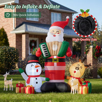 Quick Blow Up Santa Claus Inflatable Santa Claus with Snowman and Reindeer