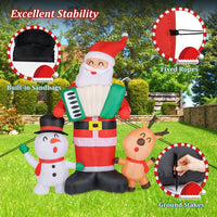 Quick Blow Up Santa Claus Inflatable Santa Claus with Snowman and Reindeer