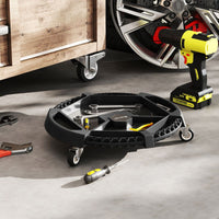 Rolling Caddy Tray with 3 Swivel Casters and 4 Compartments