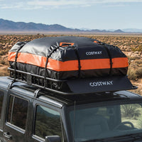 Roof Cargo Basket with 425L Waterproof Bag and 90kg Load for SUV