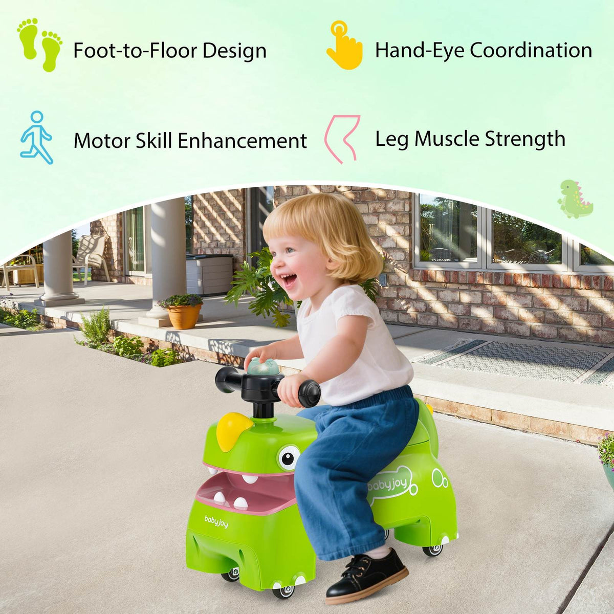 Toddler Walking Sliding Car Foot to Floor Ride on Toy 18+ Months Old